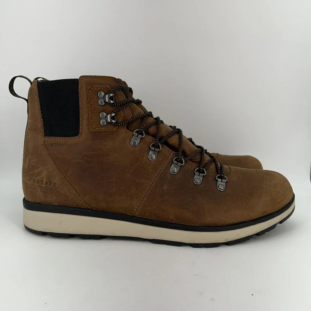 Forsake Davos High Boots Mens Size 14 Brown Leather Waterproof Hiking Hybrid